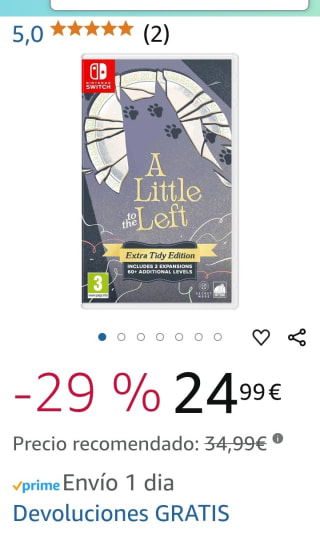 A Little to the Left Nintendo Switch por 24,99€.