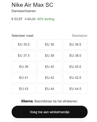 Nike Air Max SC Dames Sneakers voor €53,97 bij Nike