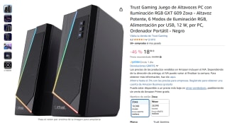Trust Gaming Juego de Altavoces PC con Iluminación RGB GXT 609 Zoxa por 18,98€