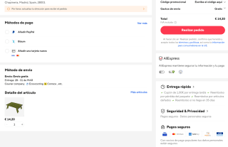 WESTTUNE Mini Mesa de Camping ultraligera portátil de aleación de aluminio plegable y enrollable por 14,20€