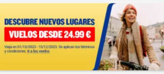 Vuelos desde 24,99€ con Ryanair.