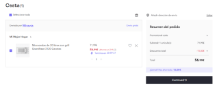 Microondas Cecotec Grandheat 3120 20L por 56.99€