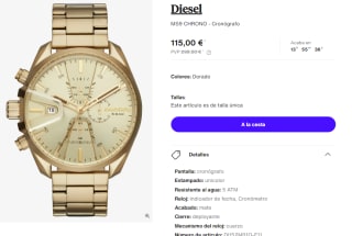 Reloj Cronografo para Hombre Diesel MS9 CHRONO por 115€