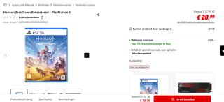 PS5 Horizon: Zero Dawn Remastered voor €28,99 bij de Mediamarkt