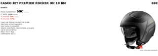 Casco Jet Premier Rocker ON 19 BM por 69€