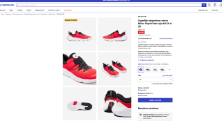 Zapatillas deportivas velcro Playful fast roja Niños por solo 16,99€