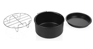 Tristar FR-6939 Crispy Fryer Accessoireset, 3.5 L en 5.2 L, 3-delig voor €15,99 bij Amazon.nl