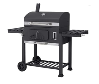 Barbacoa de carbón Vegetal, Antracita y Acero Inoxidable tepro Grillwagen Toronto XXL por 144.61€