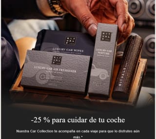 25% descuento en fragancias para coche desde Rituals