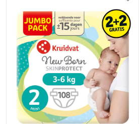 2+2 gratis op Kruidvat New born luiers