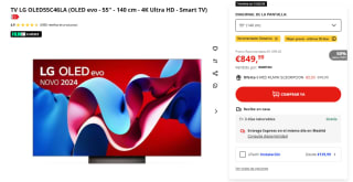 TV LG OLED55C46LA 55" OLED evo AI UltraHD 4K HDR10 por 849,99€