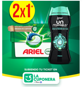 2x1 en Ariel y Lenor desde La Ciponera