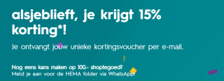 Draai en win shoptegoed of korting bij HEMA