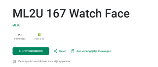 ML2U 167 Watch Face voor Android gratis