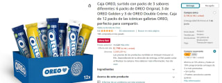 Caja galletas Oreo surtido con packs de 3 sabores diferentes por 7,78€