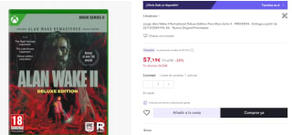 Videojuego Alan Wake II Remastered Deluxe Edition para PS5 y Xbox por 45,19€