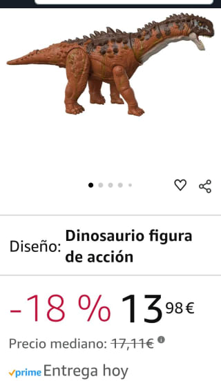 Jurassic World Dinosaurio figura de acción por 13,98€.