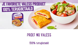 Valess veggieproduct 100% terugbetaald via cashback