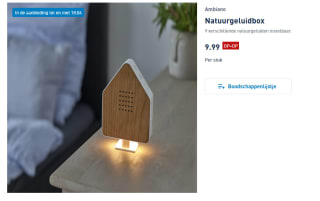 Natuurgeluidbox bewegingssensor voor €9,99 bij de Aldi