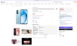 Smartphone OPPO A60 5G 4GB/128GB por solo 129,90€