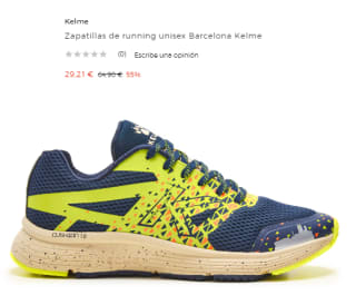 Zapatillas de running Barcelona Kelme por 29.21€