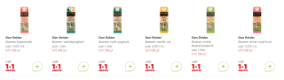 Den Eelder zuivelproducten 1+1 gratis bij PLUS