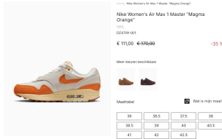 Nike Air Max 1 '87 sneakers voor €111 bij Foot District