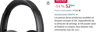 Soundcore de Anker Q30 Cascos Inalámbricos Bluetooth por 55,99€