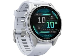 GARMIN Smartwatch Fenix 8 43mm AMOLED Whitestone Zilver voor €773,10 bij de Mediamarkt in Duitsland