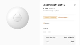 Xiaomi Nachtlampje 3 voor €9,99 in de Mi store.