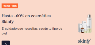 Hasta -60% en cosmética Skinfy