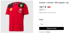 Camiseta del equipo 2023 Scuderia Ferrari F1 para Hombre por 19.99€