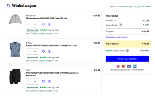 2+1 gratis op Baby- en kinderkleding in de sale tot 50% bij Bol