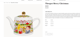 Blond Amsterdam Specials: Kerst Theepot Merry Christmas voor €15