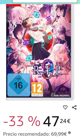 9 R.I.P. Day One Edition Nintendo Switch por 47,24€.