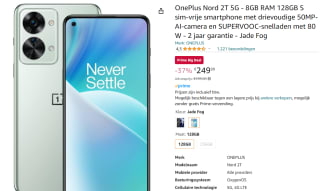 OnePlus Nord 2T, 8GB ram, 128GB opslag Groen voor €249,99 bij Amazon.nl