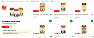 3-vaks Hollandse maaltijden 2 verpakkingen à 500 gram voor €7 bij de Jumbo