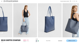 Bolso shopper estampado Stradivarius por solo 5,99€