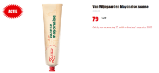 Zaanse Mayonaise 200ml voor €0,79 bij Dirk