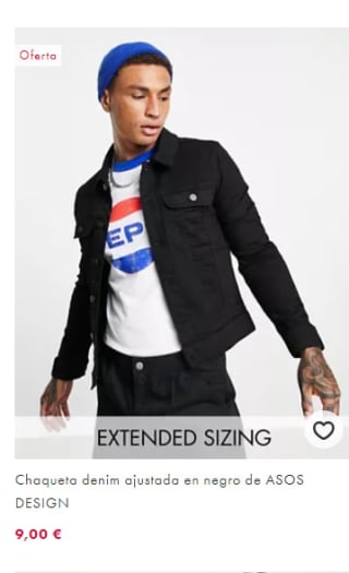 Descuentos por tiempo limitado de hasta -80% en Asos prendas desde 1,70€