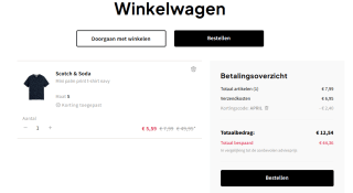 30% extra korting op Scotch & Soda items in de sale tot 80% bij Otrium