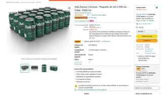 24 Cervezas Voll Damm 330ml por solo 14,46€