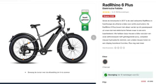 RadRhino 6 Plus Elektrisch Fatbike voor €999 bij Radpowerbikes