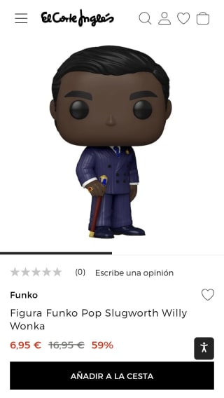 Funko Pop Slugworth Willy Wonka por 6,95€.