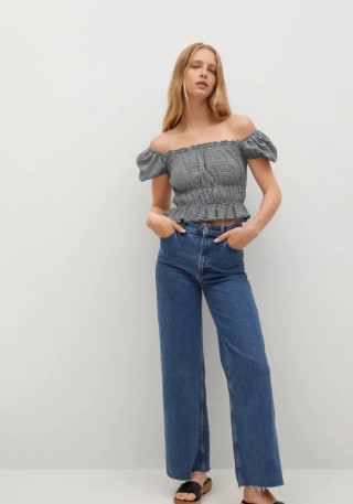 Top estampado volante para Mujer por 2.49€