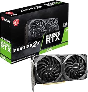 MSI RTX 3060 Ventus 2X 12G OC Black voor €229,10 bij Amazon