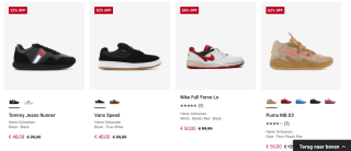 Tot 75% korting op diverse merk sneakers van o.a. Tommy Jeans, Nike, New Balance, Adidas en meer bij Foot Locker