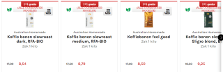 Australian koffiebonen kilozakken 1+1 gratis bij Sligro
