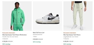 Tot 50% korting in de Nike sale