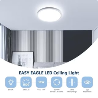 Lampara Techo LED 6500K Plafon Techo Downlight EASY EAGLE 18W 1800LM 22cm por 9,59€